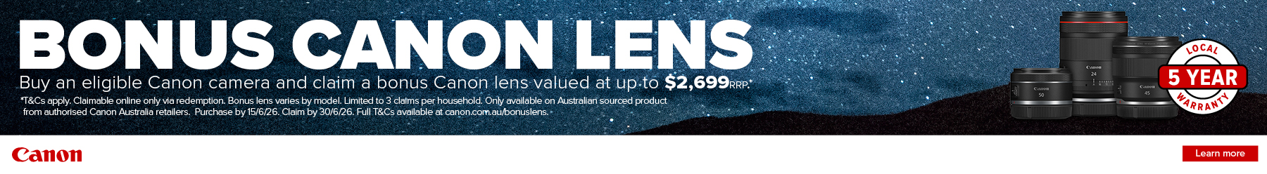 Canon Redemption Lens